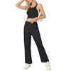 Whizmax Cargo Pants Women Baggy Casual High Waisted Straight Leg Pants Loose Trousers with Pockets - 3 of 4