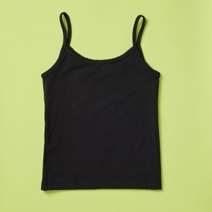 Yellowberry Girls' Premium Single-Layer Cotton Camisole Tank Top for Quality Comfort Coverage and Support - 1 of 4