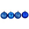 Northlight 24ct Shatterproof 4-Finish Christmas Ball Ornament Set 2.5" - Blue - image 2 of 2