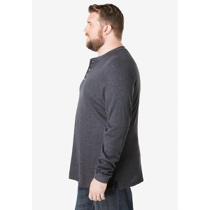 KingSize Tall Waffle-Knit Thermal Henley Tee Big - 1 of 4