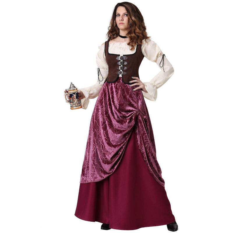 HalloweenCostumes.com Plus Size Women's Tavern Server Costume, 2 of 4