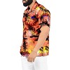 LA LEELA Mens Hawaiian Shirts Short Sleeve Button Down Shirt Men's Hawaii Shirts Boho Holiday Casual Summer Beach Shirts for Men Funny - 2 of 4