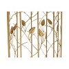Anaya Glam Brushed Metal and Glass Leaf Accent End Table Gold - Baxton Studio - 3 of 4