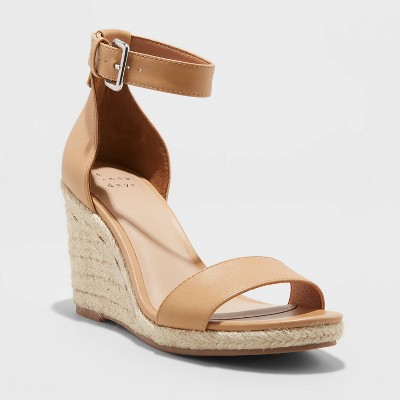 women's wedge shoes with ankle strap