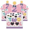 Big Dot of Happiness Two Cool - Girl - Treat Box Party Favors - Pastel 2nd Birthday Party Goodie Gable Boxes - Set of 12 - 2 of 4