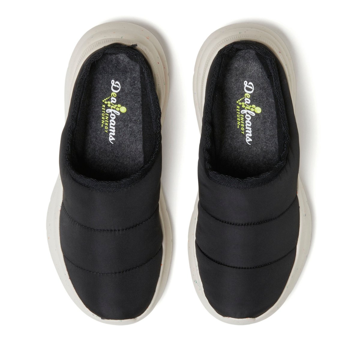 Женские сабо Dearfoams Women's Ontario Slip-On Clog With Regnr8 - Black Size 7 — фото 4