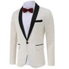 Men's Paisley Tuxedo Jacket Shawl Lapel One Button Suit Jacket Floral Blazer for Wedding Dinner Party Prom - 2 of 4