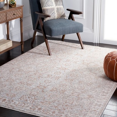 Marmara Blue Rectangular 59" Stain-Resistant Viscose Area Rug