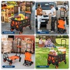 2-in-1 Folding Hand Truck with Folding Basket, Collapsible Hand Truck Dolly with Retractable Handle 330Lb Capacity Portable Dolly Cart for Shopping - 2 of 4