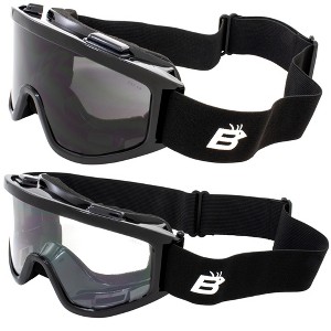 2 Pairs of Birdz Eyewear Vulture Safety Goggles with Smoke, Clear Lenses - 1 of 4