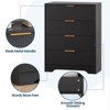 4 Drawer Dresser for Bedroom, Modern Chest of Drawers with Waveform Fluted Panel - 4 of 4