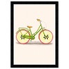13" x 19" Apple Bike Food and Kitchen Framed Wall Art Yellow - Wynwood Studio: Modern Decor, Vertical Digital Art, Black Plastic Frame - 3 of 4
