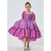 2Bunnies Girls Petticoat High-Low Ruffled Shimmer Birthday Gown Princess Dress - 2 of 4