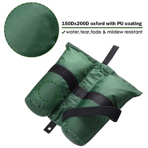 Yescom 4 Pcs Weight Sand Bag Oxford with Grommet for Outdoor Easy Pop Up Canopy Tent Gazebo Green - 1 of 4