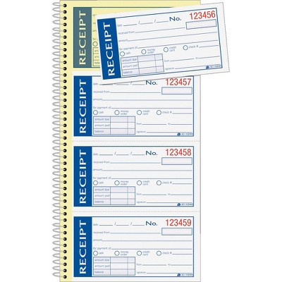 Adams Write N' Stick Receipt Book 2-Part 5-1/4"x11" SC1152WS