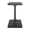 HomeRoots 20" Black Solid Wood Pedestal End Table - 4 of 4