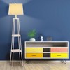 58" Etagere Floor Lamp with Linen Shade, Storage Shelves - Cresswell Lighting - 4 of 4