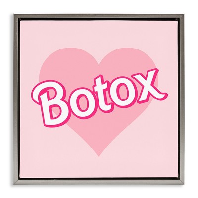Stupell Industries Pink Heart Botox, 18" x 18"