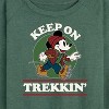 Women's - Disney - Keep On Trekkin Lightweight French Terry Wide Neck Long Sleeve Shirt - 2 of 4