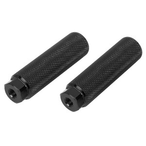 Unique Bargains Aluminum Alloy Cylinder Bicycle Axle Rear Foot Pegs Black 3.94"x0.11" 2 Pcs - 1 of 4