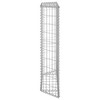vidaXL Trapezium Gabion Raised Bed Galvanized Steel 39.4"x7.9"x39.4" - 4 of 4