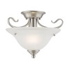 Livex Lighting Coronado 1 - Light Semi-Flush Mount in  Brushed Nickel - 2 of 4
