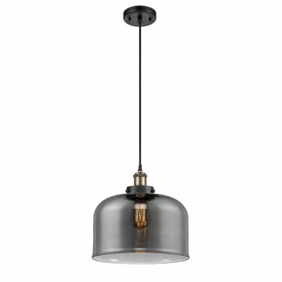 Bell - 1 Light Cord Hung Mini Pendant In Industrial Style-11.38 Inches Tall and 12 Inches Wide