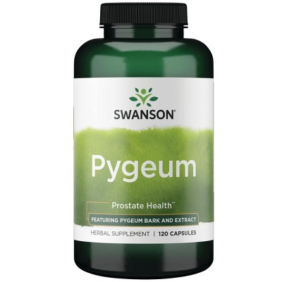 Swanson Herbal Supplements Pygeum - Featuring Pygeum Bark & Extract Capsule 120ct.