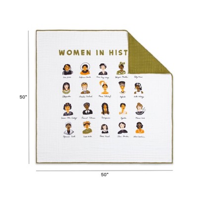 Women in History Organic Cotton Muslin Quilt