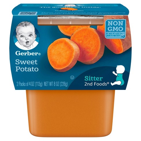 Gerber 2nd Foods Sweet Potato Baby Food - 4oz (2ct) : Target