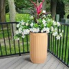 Self Watering Pots, Outdoor Marble Finish Tall Planters with Water Level Monitor, Large Plant Pots for Indoor Plants, Home, Office, Patio - 3 of 4