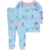 RuffleButts Toddler Girls Viscose from Bamboo Ruffle Long Sleeve Pajama Set, Signature Rear Ruffles - 2 of 2