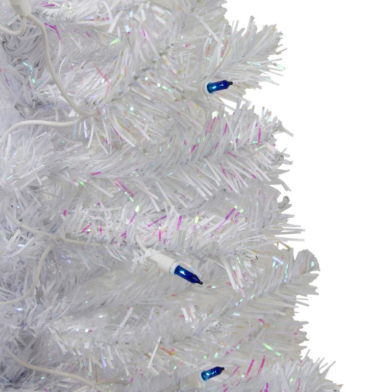 Northlight 2' Pre-Lit White Pine Artificial Christmas Tree - Blue Lights, 3 of 6