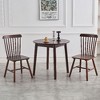 Kumasinova Set of 4 Dining Chairs (FAS Quality) – Rounded Edges,  Solid Wood Chair with Curved Backrest, Farmhouse Kitchen Chair, Open Paint Finish - 2 of 4