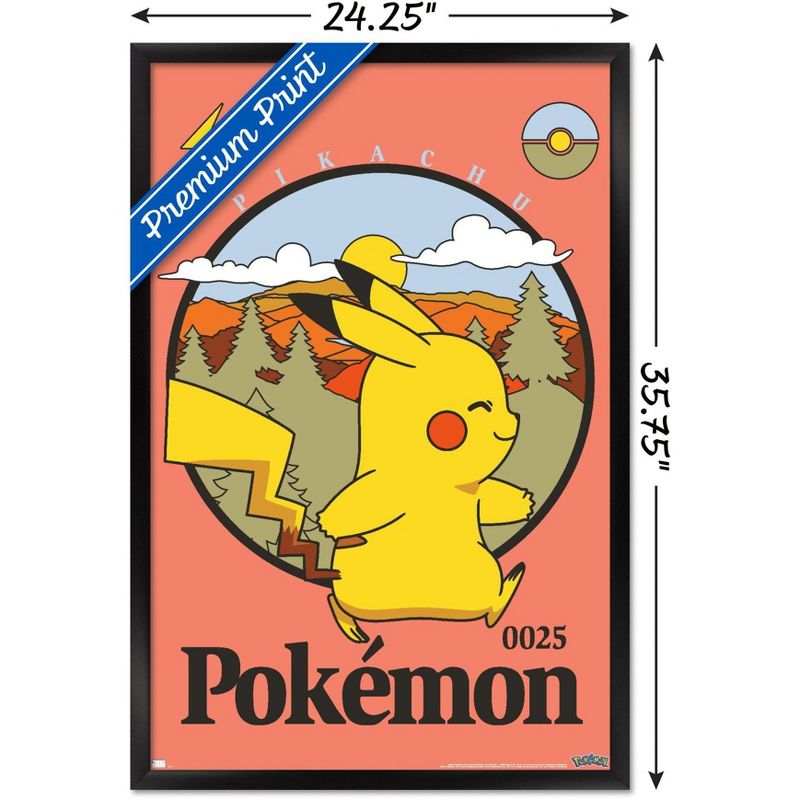 Trends International Pokémon - Pikachu Outdoor Adventure Framed Wall Poster Prints, 3 of 7