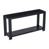 59.8"W Minimalist Console Table with Bottom Shelf and 4 Legs, Entryway Table 4B - ModernLuxe - 4 of 4