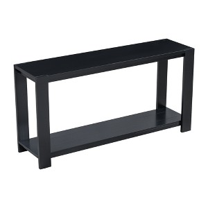 TiramisuBest Distinctive Features of a Minimalist Console Table with Bottom Shelf, for Entryway, Hallway, Living, Foyer, Corridor,Black - 1 of 4