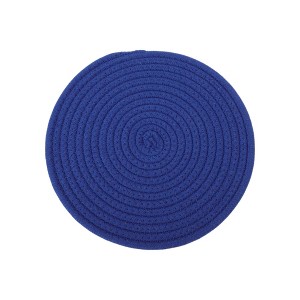 Unique Bargains Trivet Round Rope Woven Mat Cotton Non-woven Fabric 8.66"x8.66"x0.31" - 1 of 3