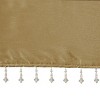 TopComfy Curtain Panels Faux Silk Valance Soft Decoration Beaded Faux Silk Valance Elegant Curtain Topper Luxury for Home, Gold, 1.7"*10.04"*7.09" - 4 of 4