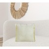 20" X 20" Dark Blue And White 100% Cotton Abstract Zippered Pillow - 2 of 4