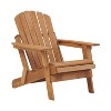 Okak Oversized Patio Folding Adirondack Chair Wooden Accent Chair for Porch,Garden&Backyard,Outdoor Lounge Chair,330lbs Max - 4 of 4