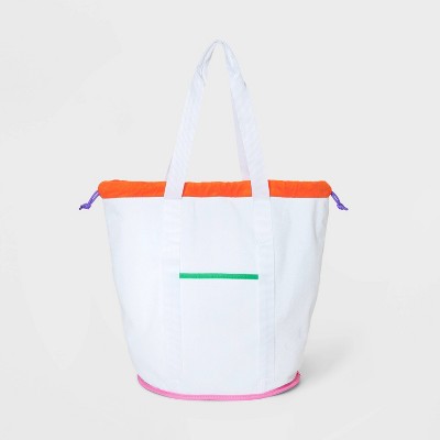 Beach Tote Bag — White Confetti Box