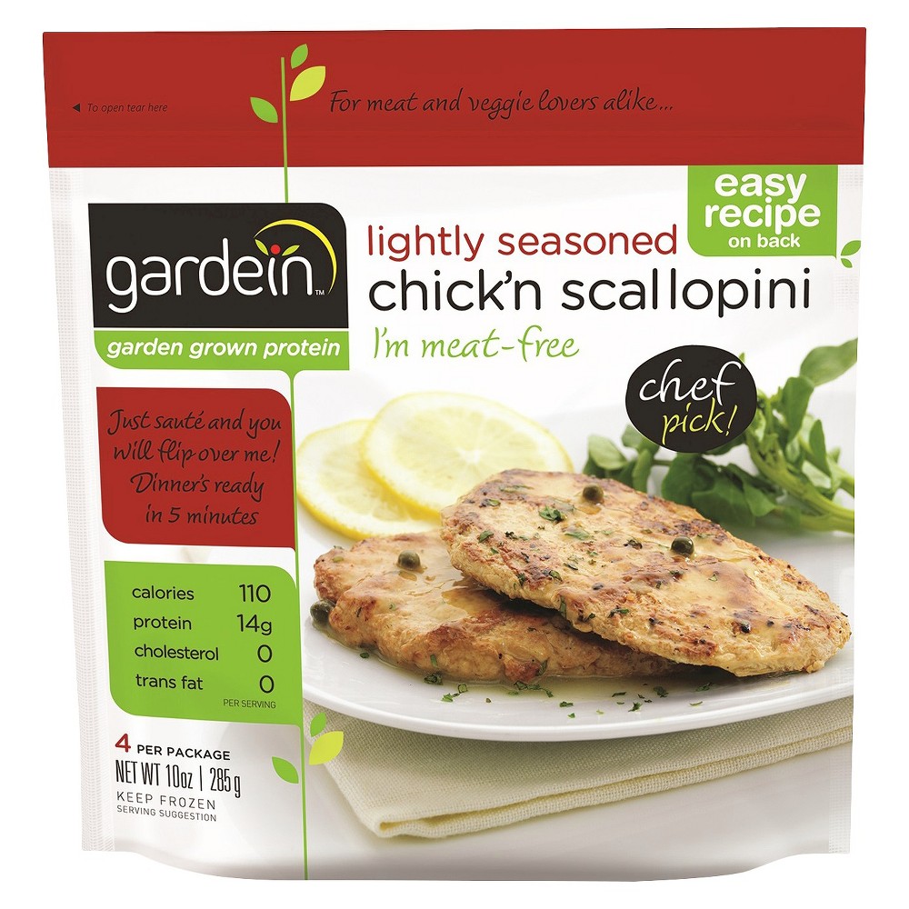 UPC 842234000483 product image for Gardein Lightly Seasoned Frozen Chick'n Scallopini - 10oz | upcitemdb.com