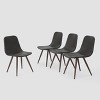 Gila 4pk Wicker Dining Chairs - Brown - Christopher Knight Home: Weather-Resistant, Iron Frame, Armless Design - 2 of 4