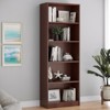 Sevobal Decorarive Bookshelf 5 Shelf Bookcase Adjustable Shelves for Home Office Library, Brown, 24.4"*11.6"*68.9" - 2 of 4