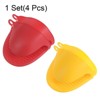 Unique Bargains Heat Resistant Kitchen Utensil Sets Silicone Oven Mitts 4 Pcs - 3 of 4