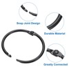 Unique Bargains Iron Round Snap Durable Smooth Glide Shower Curtain Rings 36 Pcs - 3 of 4