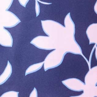 navy outline floral