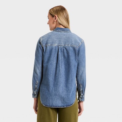 Women's Relaxed Denim Shirt - Universal Thread