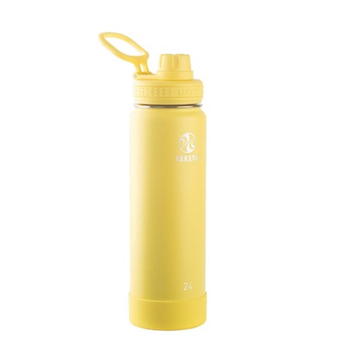 Insulated Stainless Steel Water Bottle w Spout Lid Takeya Actives 24 oz 